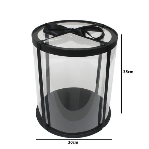 علب تورته شفافة دائرية