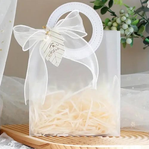 أكياس بلاستيك ثلجية بقبضة جلد دائرية بعدة الوان مق...