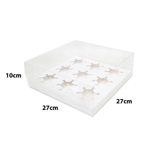 علب كب كيك شفافة