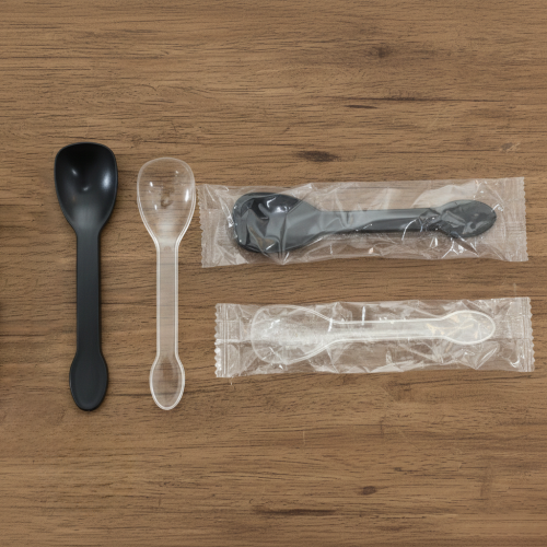 ملاعق حلى بلاستيك مغلفة