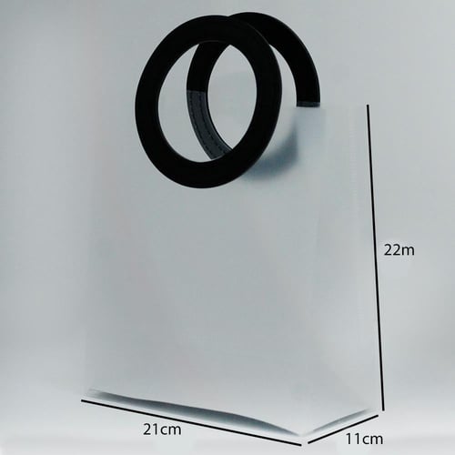 أكياس بلاستيك ثلجية بقبضة جلد دائرية بعدة الوان مق...