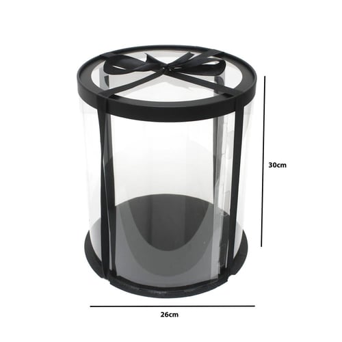 علب تورته شفافة دائرية