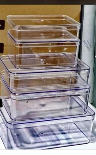 علب اكريلك بغطاء منفصل بالجملة