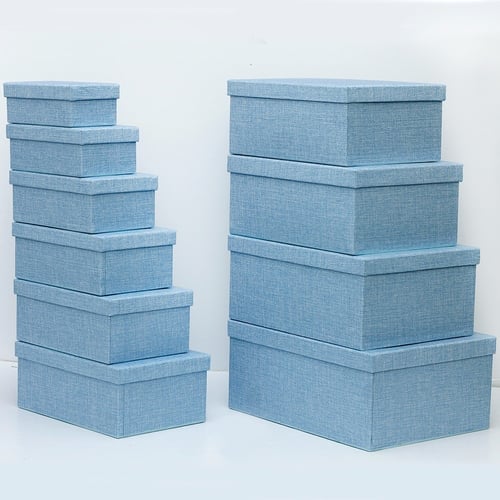 طقم علب هدايا خيش بعدة الوان