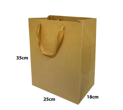 أكياس ورقية لون كرتوني