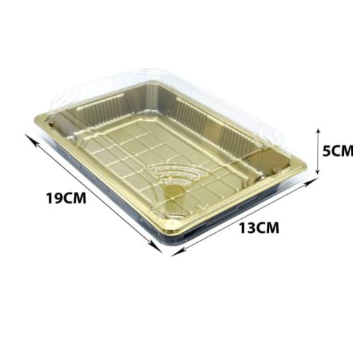 علب كيك بلاستيك سوشي مقاس 19*13*5 سم