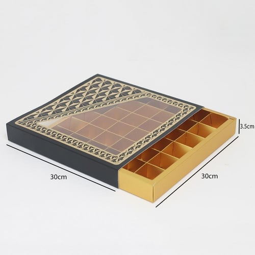 علب شوكولاتة مقسمة 36 قطعة