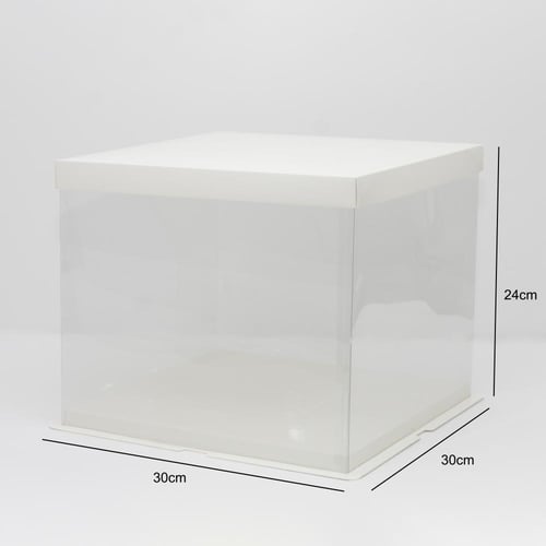 علبة كيك وتورتة شفافة