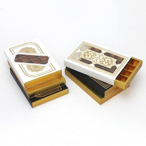 علب شوكولاتة مقسمة 24 قطعة