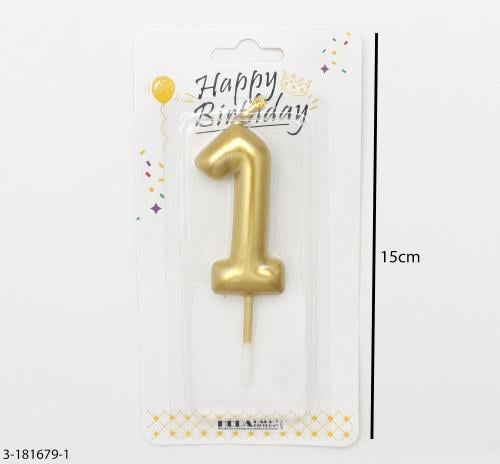 شموع ارقام ذهبي بعدة اشكال