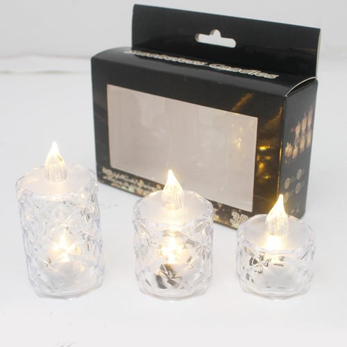 شموع بطارية طقم 3 حبة