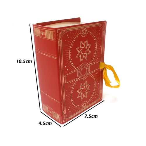 علبة تغليف هدايا فاخرة بشكل كتاب