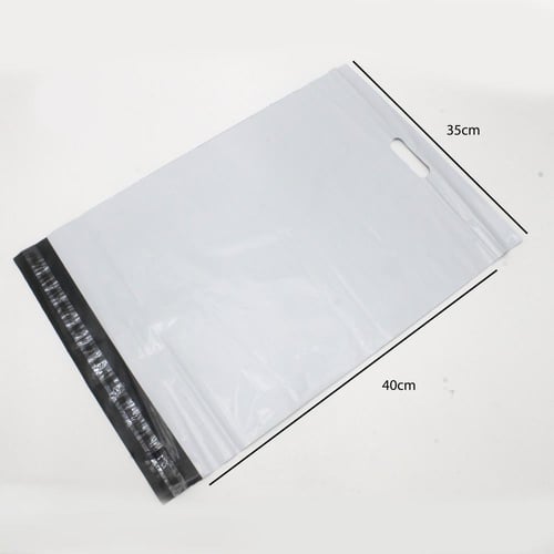 اكياس شحن نايلون ابيض بمسكة بعدة مقاسات