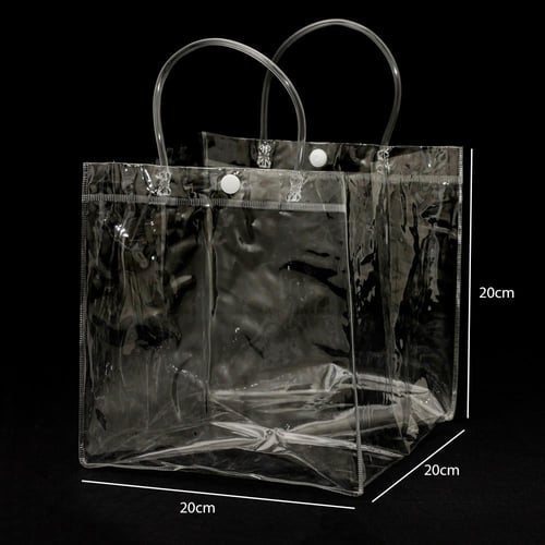 كيس هدايا بلاستيك شفاف مع زر إغلاق