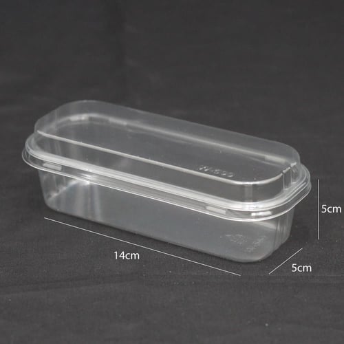 علبة بلاستيكية شفافة للحلا والكيك