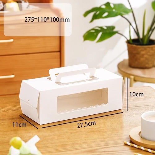 علب كيك وحلويات ورقيه بمسكة