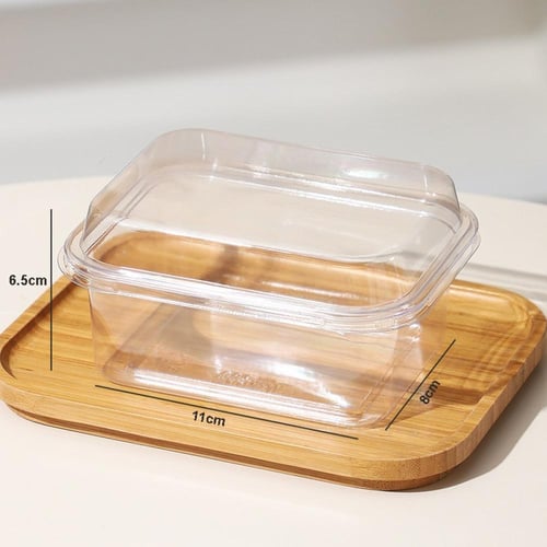 علبة بلاستيكية شفافة للحلا والكيك