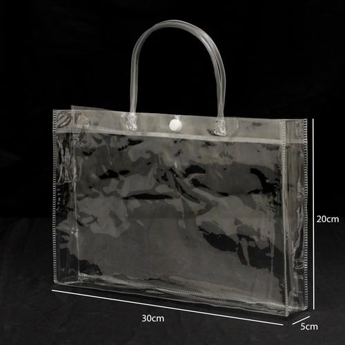 كيس هدايا بلاستيك شفاف مع زر إغلاق