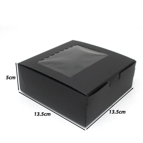 علب تغليف ورقية بغطاء شفاف