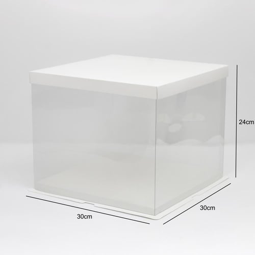 علبة كيك وتورتة شفافة