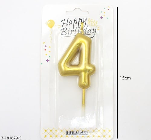 شموع ارقام ذهبي بعدة اشكال