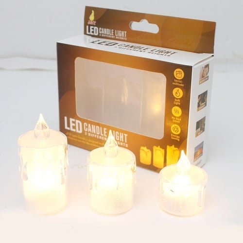 شموع بطارية طقم 3 حبة