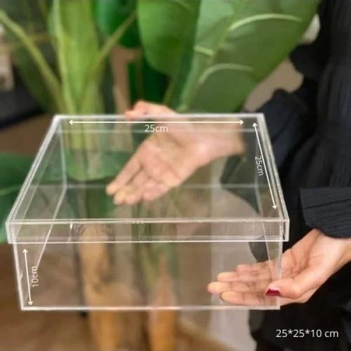 علب و صناديق أكرليك مربع 25 *25 *10