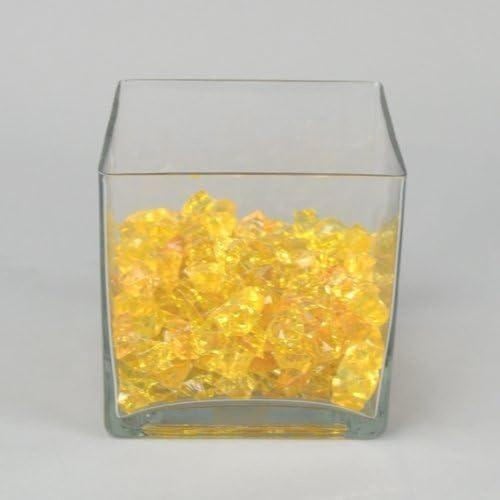 فازات زجاجية مربع 10*10 سادة