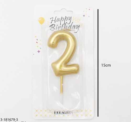 شموع ارقام ذهبي بعدة اشكال