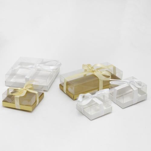 علب توزيعات شفافة