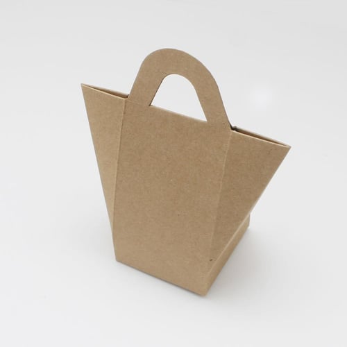 علب توزيعات ورقية بمقبض