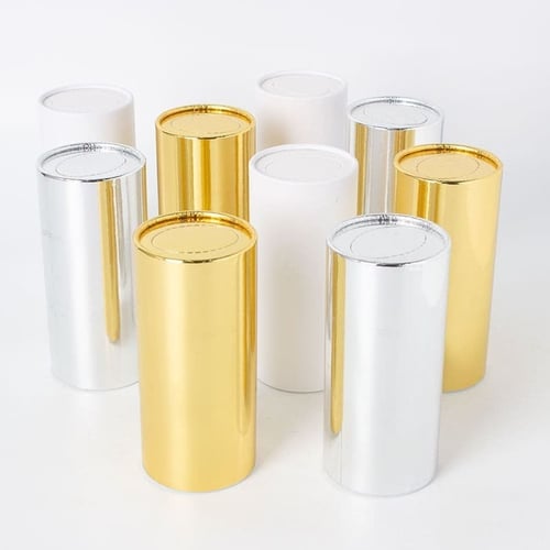 علب مناديل اسطوانية بعده الوان