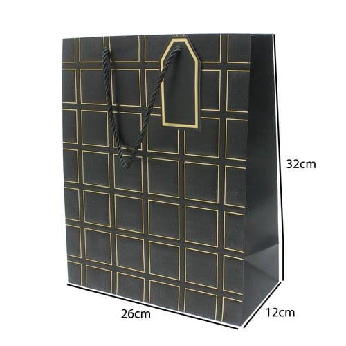 اكياس ورقية محفورة 26*12*32 سم