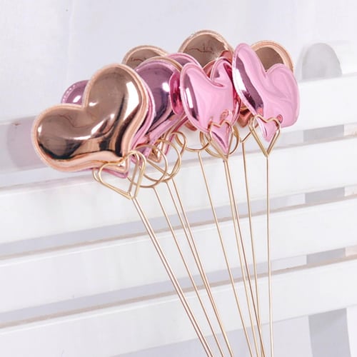 حامل كرت استيل بشكل قلب