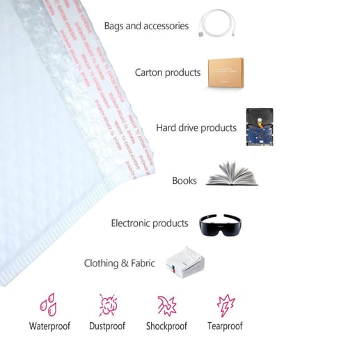 اكياس شحن بفقاعات ابيض 25*35سم