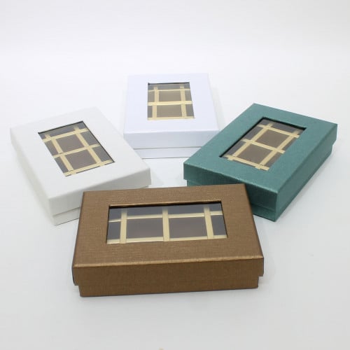 علب شوكولاته و حلا مقسمة 12 مقسم بعدة الوان