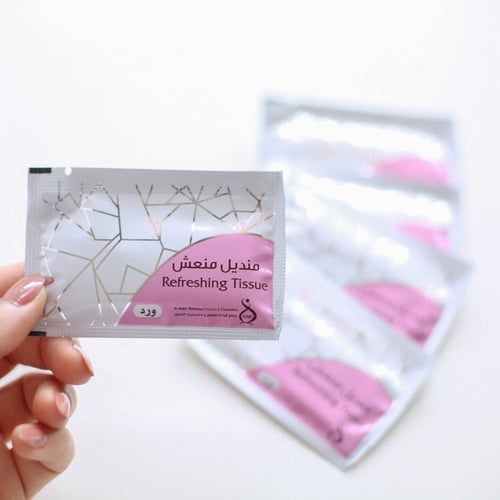 مناديل بعطر الورد