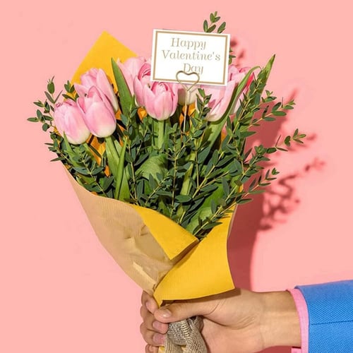 حامل كرت استيل بشكل قلب