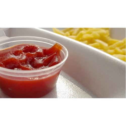 علب صوص شفافة بغطاء متصل