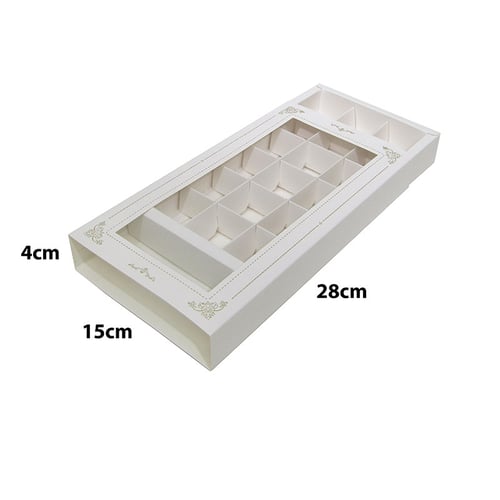 علب حلويات ورقية 18 مقسم بعدة الوان