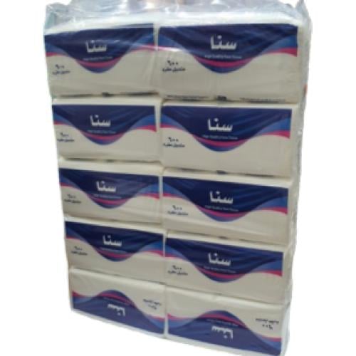 سنا sana مناديل 10عبوات ×600منديل مفرد