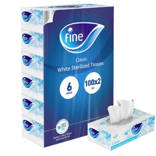 كرتون مناديل وجه فاين عادي عدد 36بوكس صغير