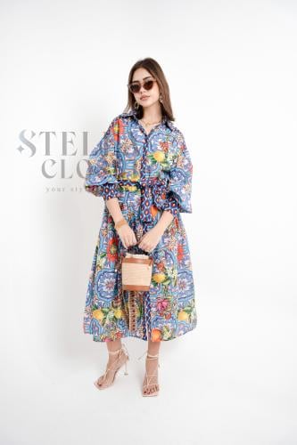 فستان مثالي للمناسبات 2025 - بالون الازرق