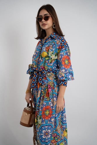 فستان مثالي للمناسبات 2025 - بالون الازرق