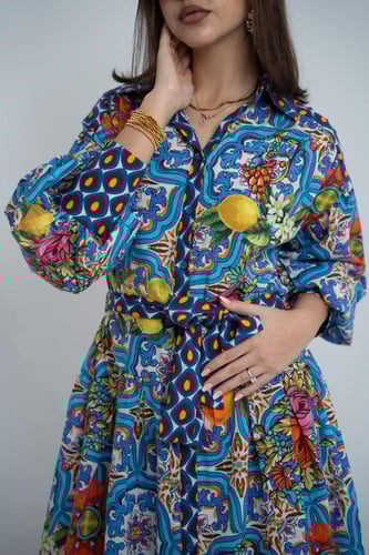 فستان مثالي للمناسبات 2025 - بالون الازرق