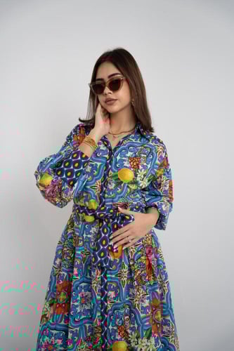 فستان مثالي للمناسبات 2025 - بالون الازرق