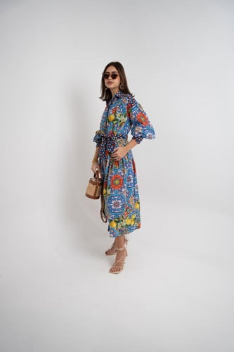 فستان مثالي للمناسبات 2025 - بالون الازرق