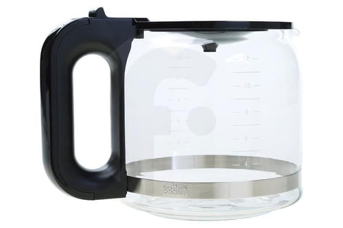 إبريق زجاجي وغطاء تحضير القهوة من براون لماكينة صن...