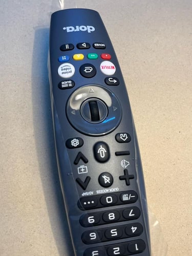 ريموت تلفزيون دورا أصلي يتوافق مع تلفزيون دورا 50D...