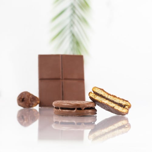 بسكويت محشي شوكولاتة الحليب